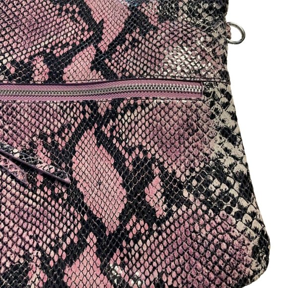 Pietro Alessandro New York Purple Python Skin Handbag - Missing Shoulder Strap - Picture 3 of 3